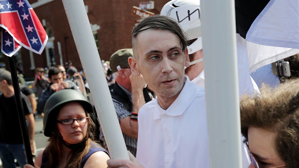Charlottesville neo-Nazis and members of the "alt-right" march