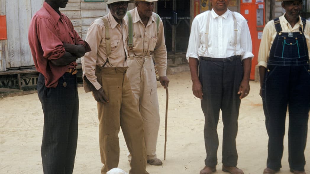 Men included in a syphilis study in Tuskegee, Alabama