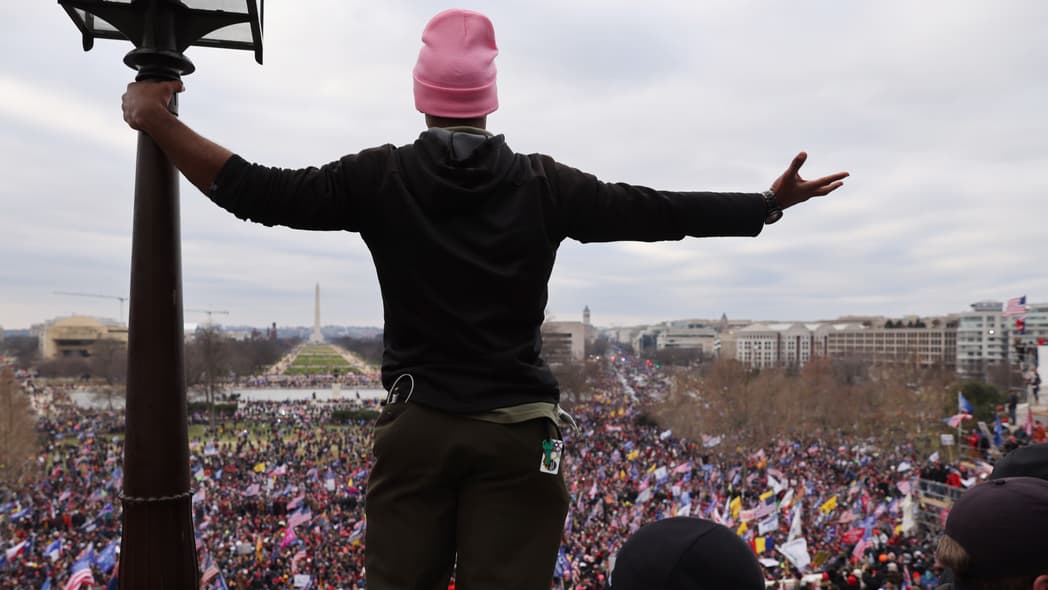 Trump supporters gather outside the U.S. Capitol building thegrio.com