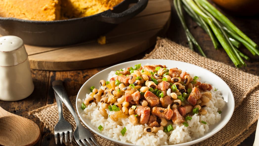 black-eyed peas, greens, cornbread, new year's eve, theGrio.com