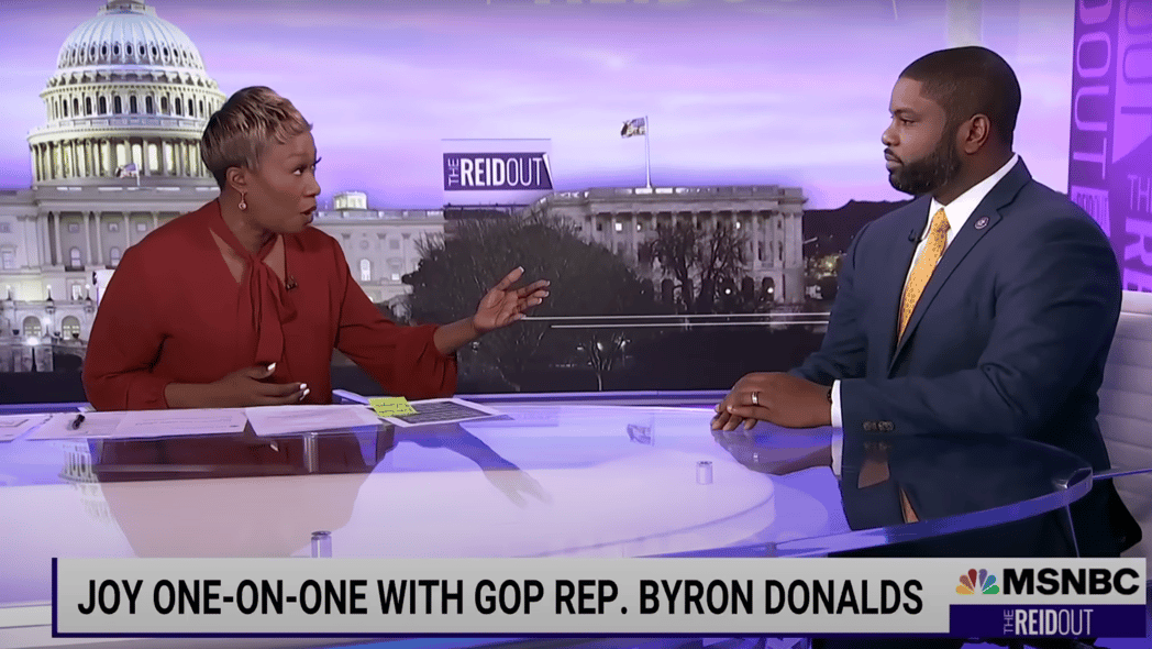 Joy Reid speaks to Rep. Byron Donalds