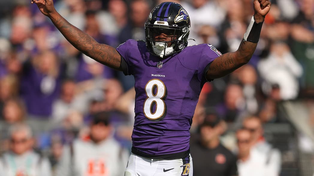 Lamar Jackson of the Baltimore Ravens
