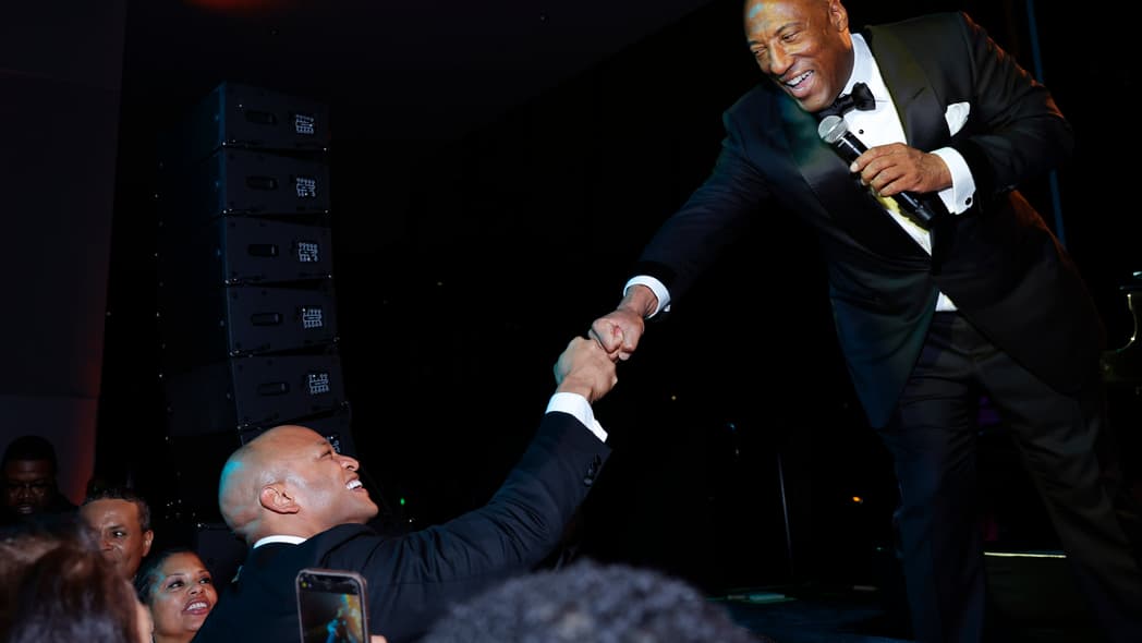 Byron Allen speaks onstage