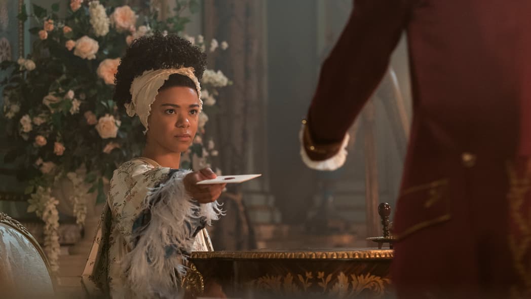 Actor India Amarteifio in "Queen Charlotte: A Bridgerton Story"
