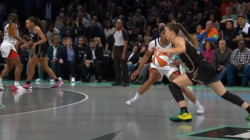 Women's basketball game between the Las Vegas Aces and the New York Liberty