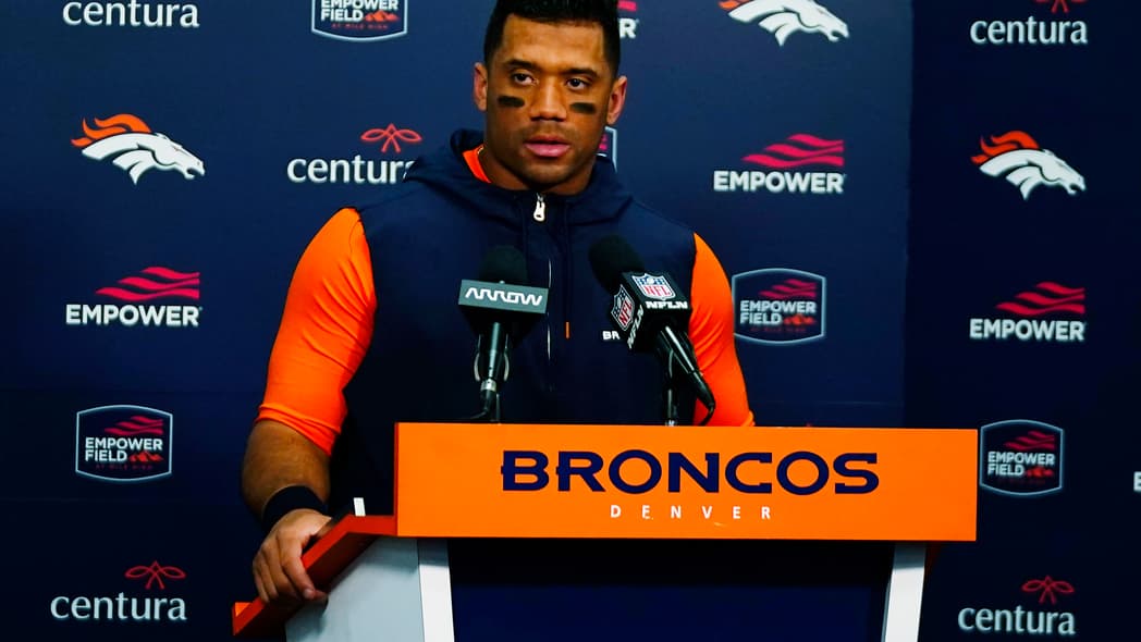 Denver Broncos quarterback Russell Wilson