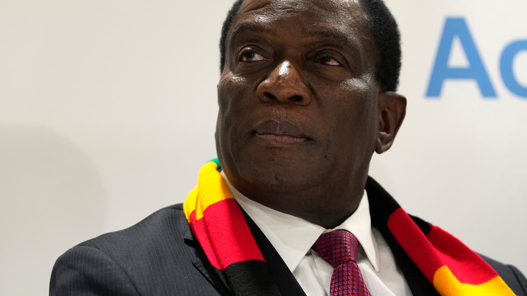 Zimbabwe's President Emmerson Mnangagwa