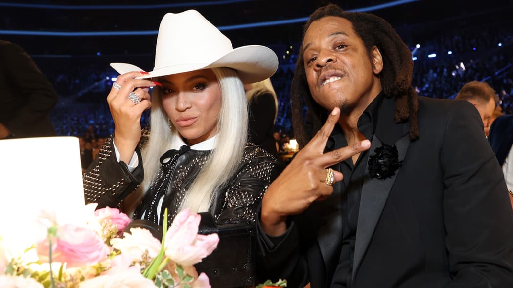 Singer Beyonce and rapper Jay-Z