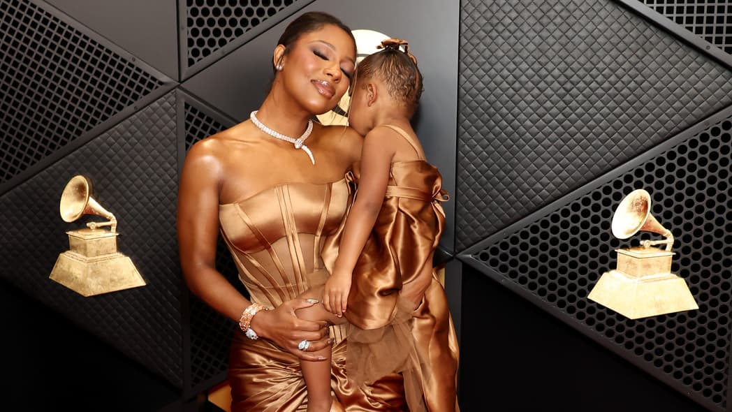 Victoria Monet daughter, Victoria Monet Hazel Monet, Naomi Campbell daughter, Naomi Campbell daughter boss, Keke Palmer son, Victoria Monet Hazel Grammys, Does Naomi Campbell have kids? theGrio.com