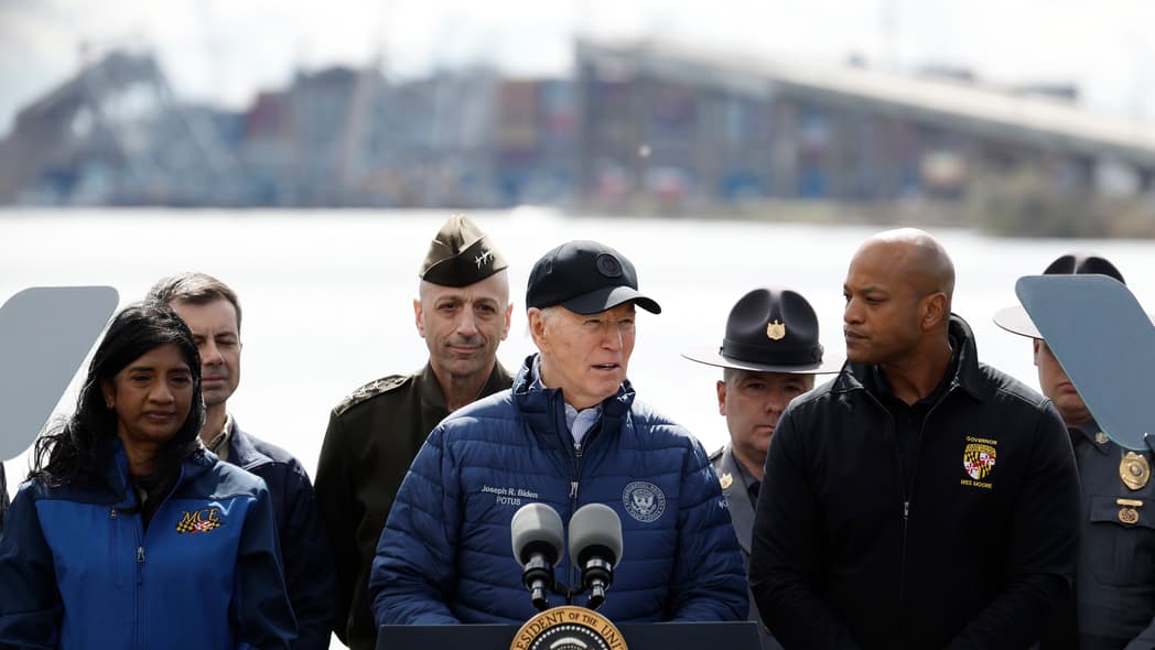President Joe Biden Francis Scott Key Bridge, theGrio.com