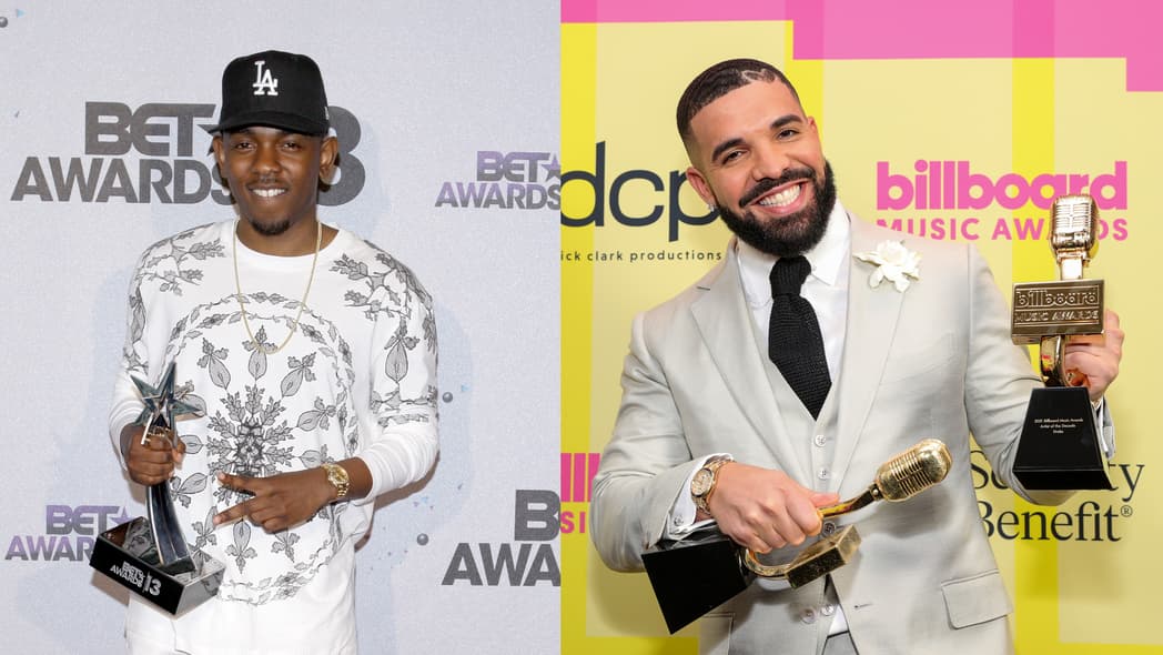 Recording Artist Kendrick Lamar and rapper Drake