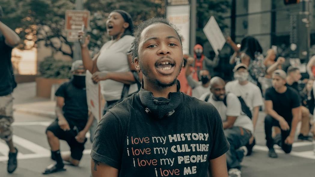 George Floyd protests in Uptown Charlotte, 5/30/2020, Juneteenth, thegrio.com