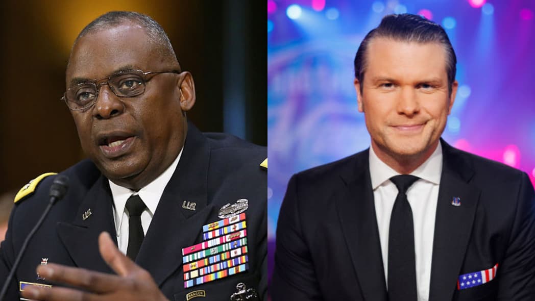 Lloyd Austin and Pete Hegseth