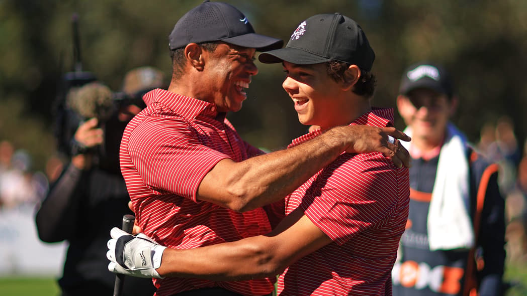 Tiger Woods son, Tiger Woods PNC Championship, Tiger Woods Charlie Woods theGrio.com