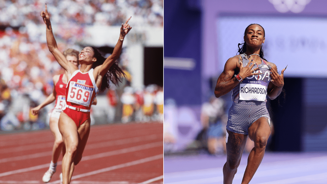 Sha'Carri Richardson, Flo Jo, Florence Griffith Joyner, Flo Jo style, Florence Griffith Joyner style, Sha'Carri Richardson style, fashion and sports, fashion in sports, athletes personal style theGrio.com