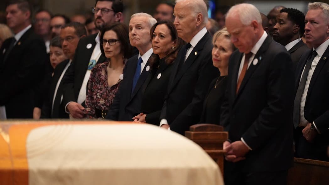 Kamala Harris, Joe Biden, Melissa Hortman, funeral, theGrio.com