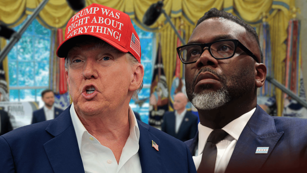 Donald Trump, Chicago, Mayor Brandon Johnson, theGrio.com