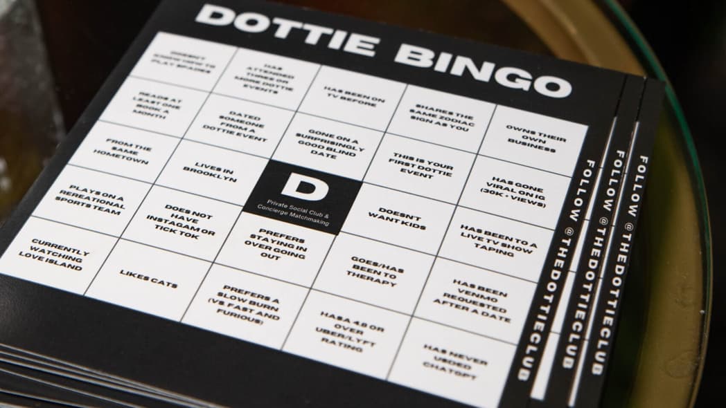 Dottie Club Bingo Card