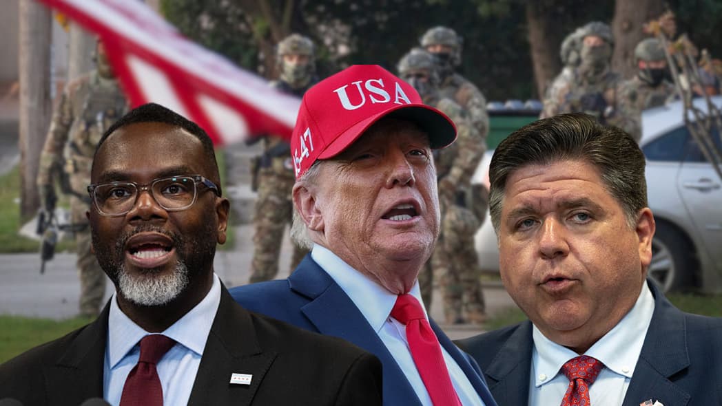 Trump, Chicago, Mayor Brandon Johnson, Illinois Gov JB Prtizker, theGrio.com