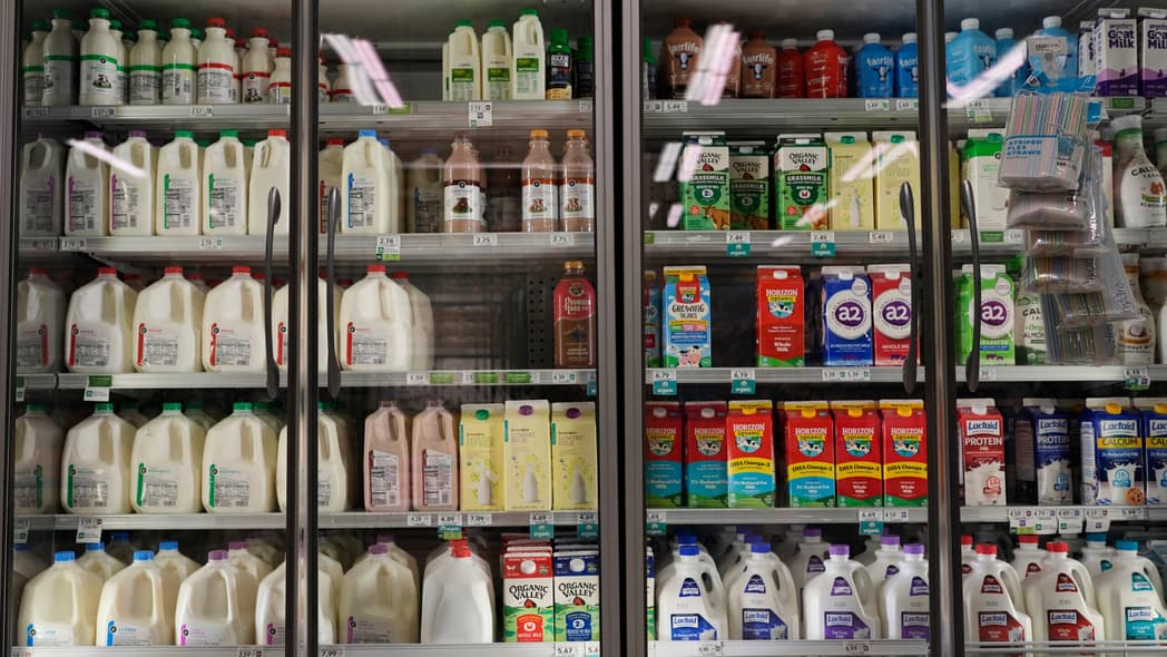 Milk at a grocery store, SNAP benefits, thegrio.com