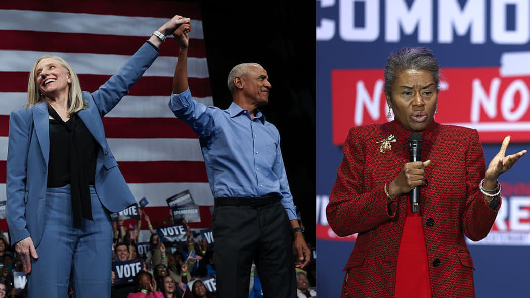 Abigail Spanberger, Barack Obama, Winsome Earle-Sears, Virginia gubernatorial election, theGrio.com
