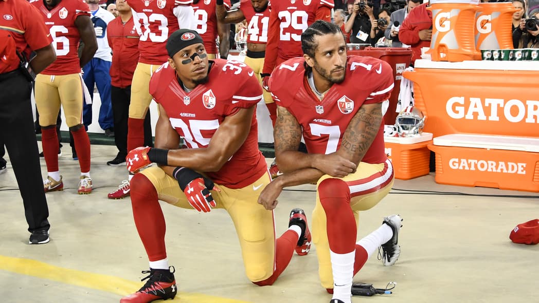 Colin Kaepernick, Colin Kaepernick taking the knee, TheGrio.com
