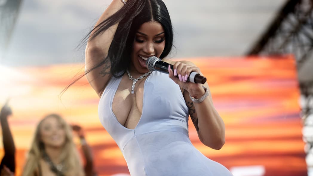 Cardi B performs onstage during Revolve Festival 2025 at Cavallo Ranch on April 12, 2025 in Thermal, California. (Photo by Greg Doherty/Getty Images for Revolve) theGrio.com
