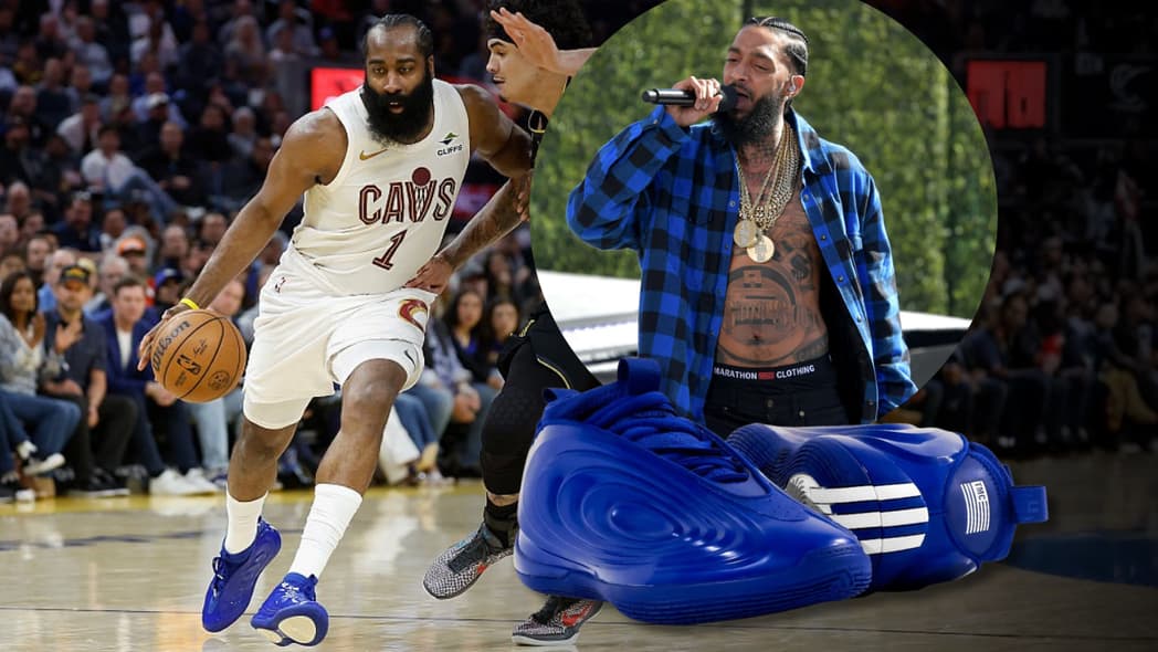 James Harden, Nipsey Hussle, The Marathon Clothing, Adidas Harden Vol. 10, TMC Adidas collaboration, thegrio.com