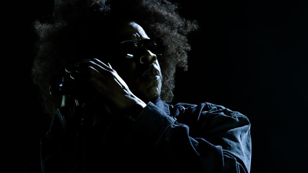 Jay-Z performs at the 2026 Root Picnic in Philadelphia, debuting his afro hairstyle