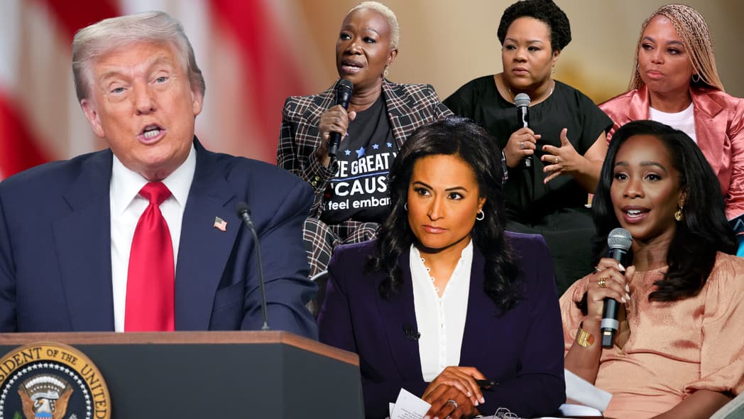 Trump Kristen Welker, Donald Trump Meet the press, Donald trump Black female journalists theGrio.com