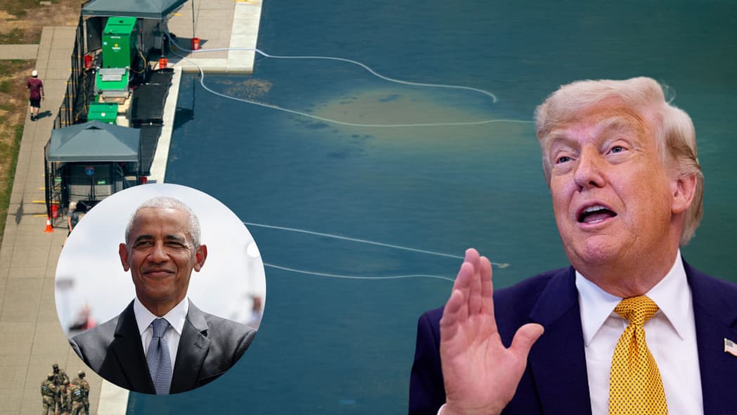 Donald Trump, Obama, Reflecting Pool, theGrio.com