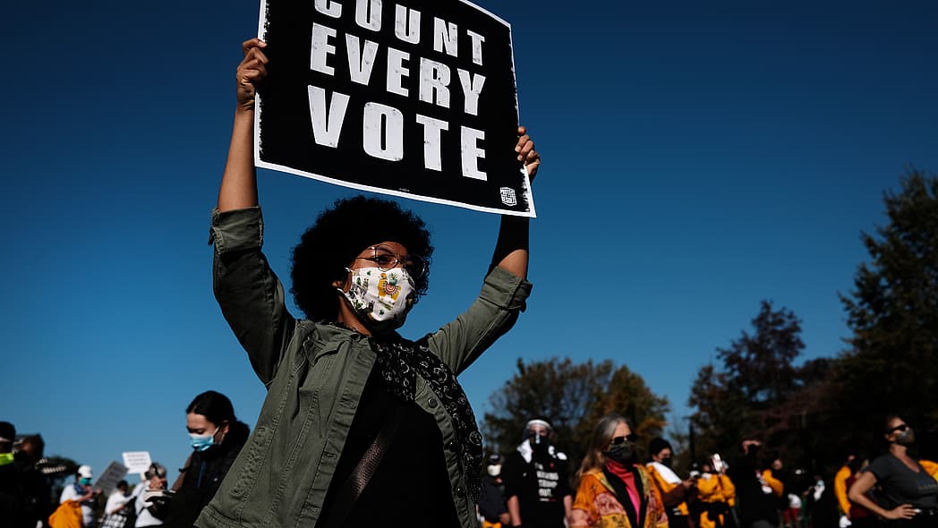 Voting Rights Protest in Philadelphia, Pennsylvania