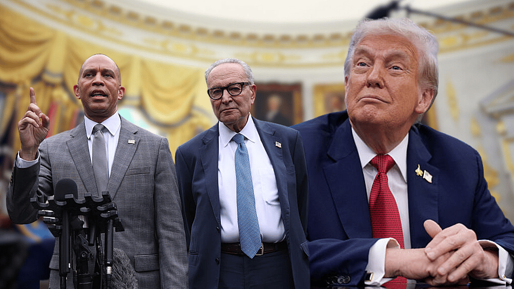 Donald Trump, Hakeem Jeffries, Chuck Schumer, theGrio.com