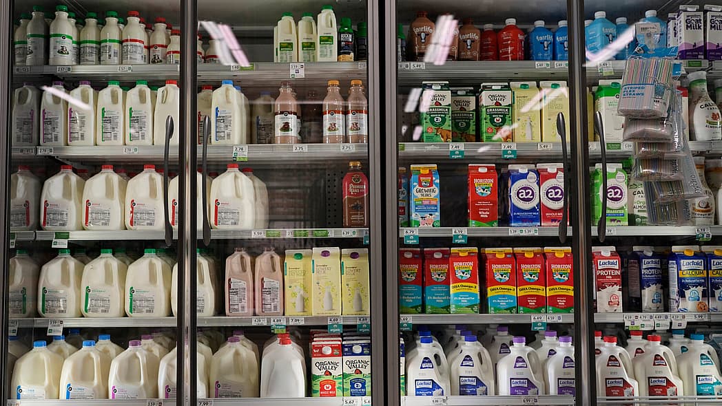 Milk at a grocery store, SNAP benefits, thegrio.com