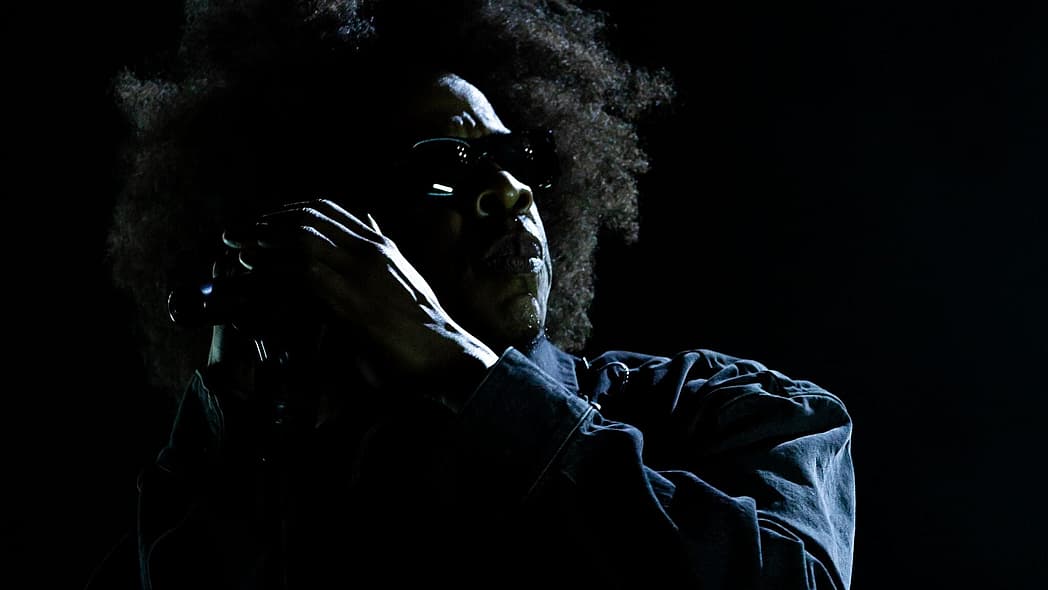 Jay-Z performs at the 2026 Root Picnic in Philadelphia, debuting his afro hairstyle