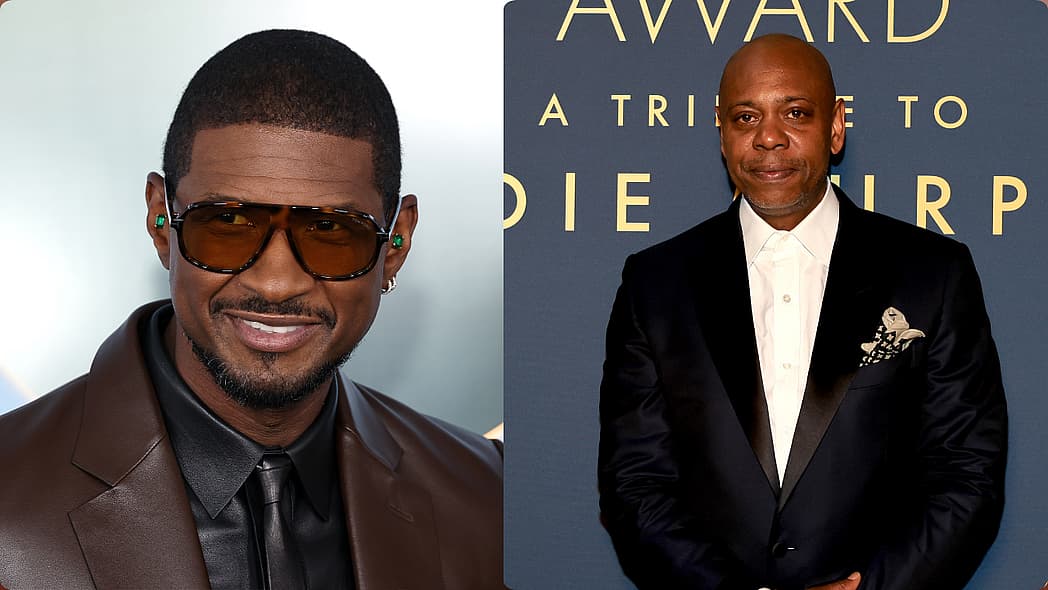 Dave Chappelle at Usher concert, Usher Washington DC Concert, Usher Bucks, Chris Brown It Depends, Dave Chappelle DC, thegrio