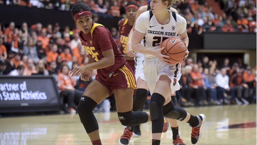 USC's Minyon Moore says Oregon St. fans hurled racial slurs. (Andy Cripe, Mid-Valley Media) thegrio.com