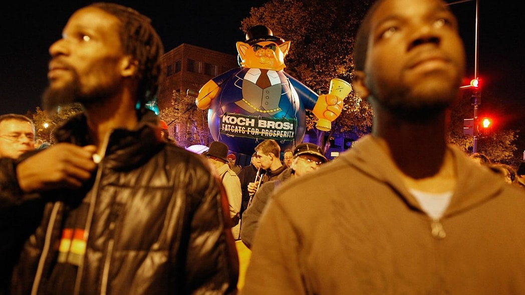 Koch brothers protest thegrio.com
