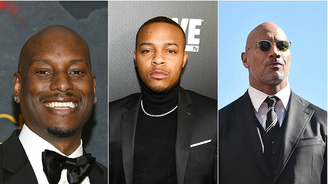 Tyrese, Dwayne Johnson, bow wow thegrio.com