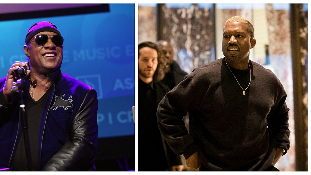 Stevie Wonder Kanye West thegrio.com