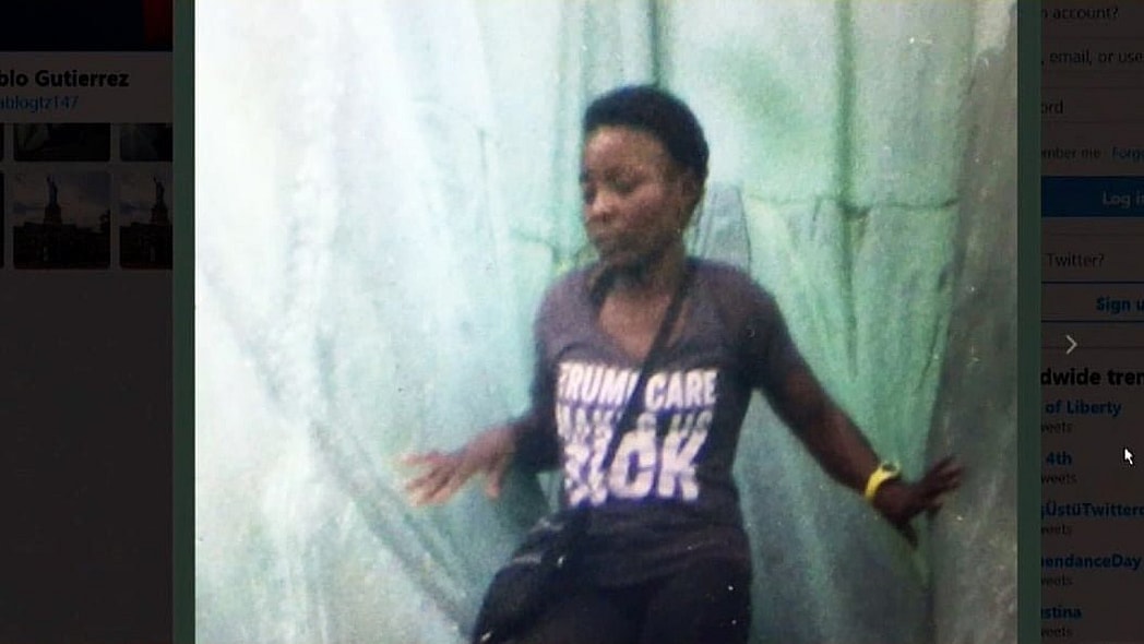 Therese Patricia Okoumou scales Statue of Liberty to protest immigration thegrio.com