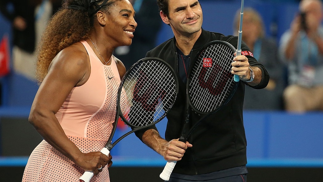 Serena Williams and Roger Federer thegrio.com