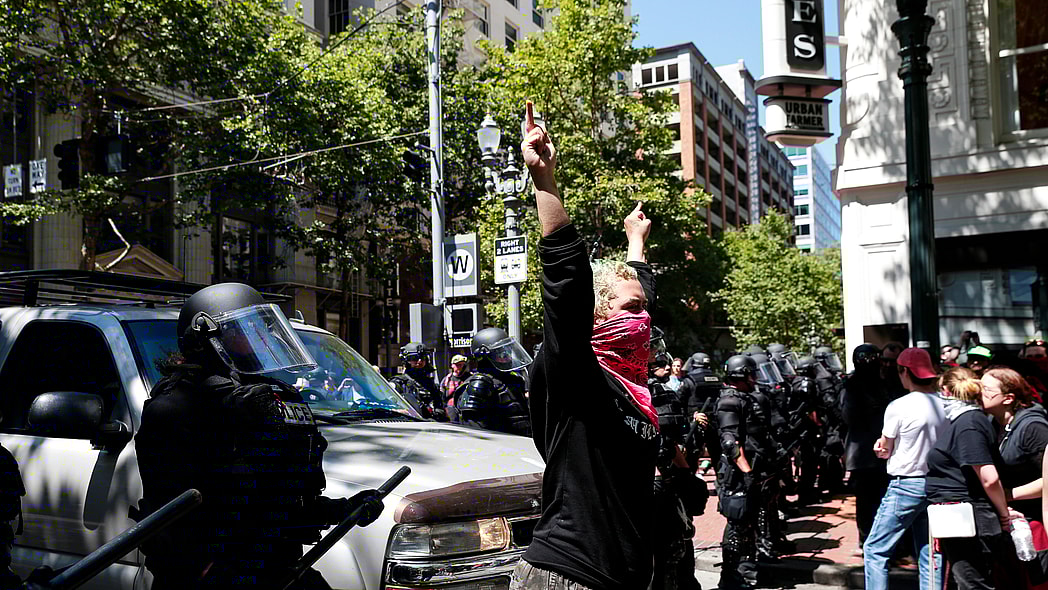 Portland protest thegrio.com