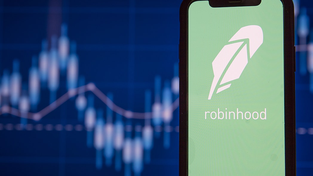 Robinhood financial investing app on a mobile device