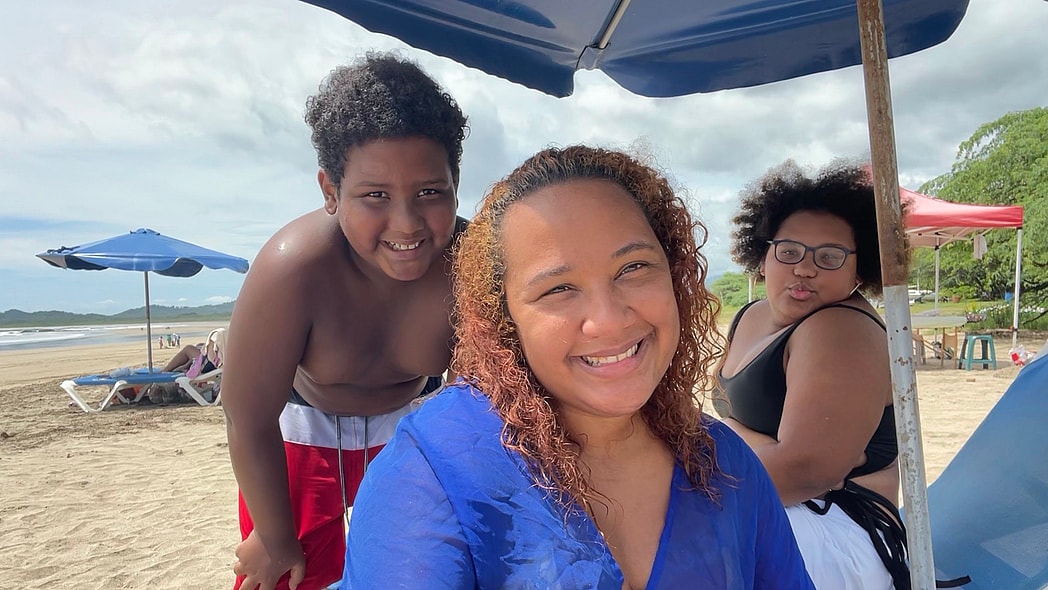 Autumn A. Arnett with her children