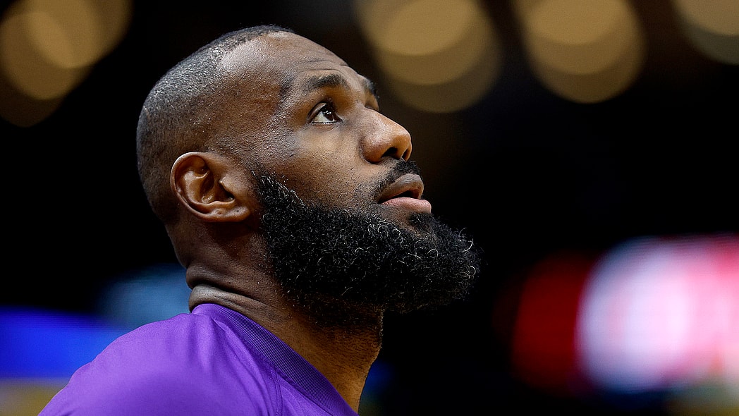 LeBron James of the Los Angeles Lakers