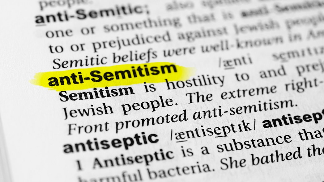 A dictionary showing the entry for "anti-Semitism"