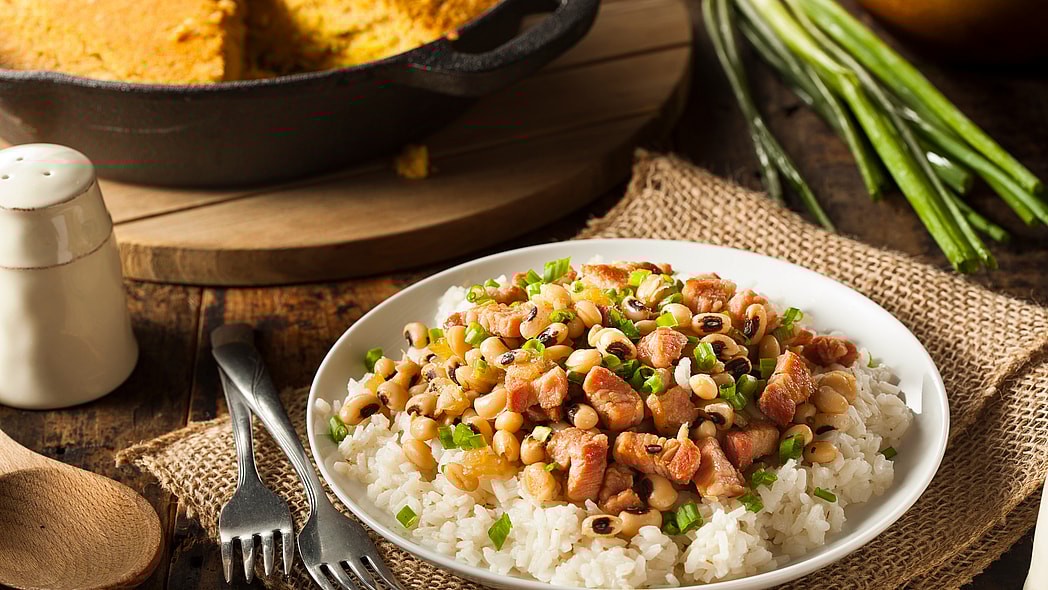 black-eyed peas, greens, cornbread, new year's eve, theGrio.com