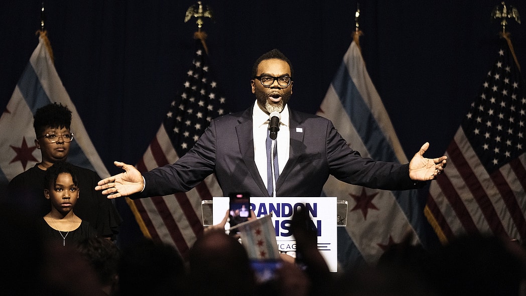 Union organizer and Cook County Commissioner Brandon Johnson