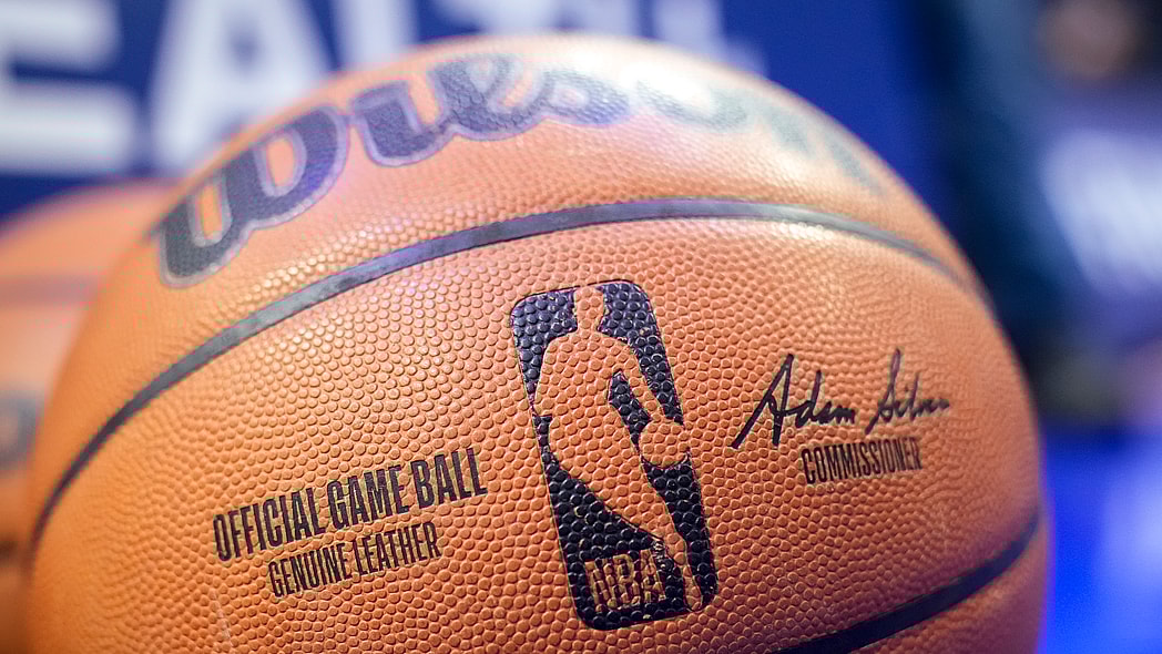 A Wilson brand official game ball basketball